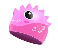 Swimming Caps for Kids Boys & Girls Elastic Silicone Swimming Hat Waterproof Swim Cap for Long Short Hair Cute Cartoon Patterns for Baby Swimming Lessons & Beach Fun 5-12Y (One Size)