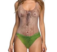 Swimming Costume Women One Piece Tummy Control Swimsuits Funny Print Bikini Sets High Waisted V Neck Bathing Suits Design Swimwear UK Sale Clearance