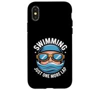 Swimming Dad Just One More Lap Swim Case for iPhone X/XS