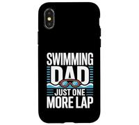 Swimming Dad Just One More Lap Swim Case for iPhone X/XS