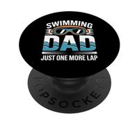 Swimming Dad Just One More Lap Swim PopSockets Adhesive PopGrip