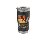 Swimming Definition Dancing with Water Silent Motion Retro Stainless Steel Insulated Tumbler