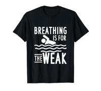 Swimming Design for Swim Team Swimmer - Breathing is for Value Graphic T-Shirt, Men, Black, XL