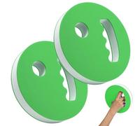 Swimming Disc Set - 2 Piece EVA Foam Handheld Resistance Trainer Lightweight Water Aerobic Exercise Tool | Pool Fitness Aid, Swim Training Aid, Beginner Adult Child Swim Support Equipment