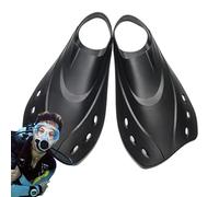 Swimming Diving Fins,Short Swim Fins - Compact Short Flippers Swimming Training Fins, Ergonomic Comfortable Swim and Diving Fins for Swimming Training