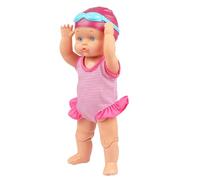 Swimming Doll - Waterproof ABS Material With Movable Joints, Stripe Spot Design Travel Toy, 14x9x33 Cm Size, Battery Operated Bath Dolls | Interactive Play Doll For Girls Boys Pool Beach