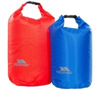 SWIMMING DRY BAGS TRESPASS 2 BAG PACK BLUE 10L RED 15L PU COATED TAPED SEAMS