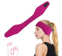 Swimming Ear Band to Hold Earplugs, Adjustabl Swim Headband with Ear Protector Waterproof, Swimming Earplugs Protection Cover Keep Water Out (Pink, L)
