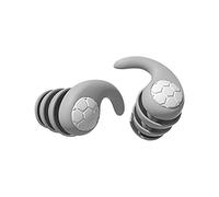 Swimming Ear Plugs for Adults Kids Triple-Layer Soundproof and Waterproof Ear Plugs Reusable Silicone for Swimming Surfing Snorkeling Sleep Air Travel and Other Water Sports (Gray, Small)