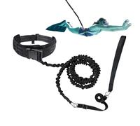Swimming Exercise Belt, Heavy Duty Nylon Harness | 7.5 To 15 Foot Adjustable Elastic Cord, This 510G Fixed Safety Dressing System Facilitates Stationary Laps For Home Pools On The Ground