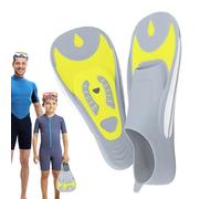 Swimming Fins - Compact Flippers for the Pool | Adjustable Soft, Lightweight Swimming Fins with Open Heel Design, Flexible, Travel-friendly Flipper for Children Awakening