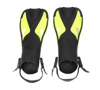 Swimming Fins Diving Fins Powerful Diving Fins Lightweight Comfortable Anti Slip for Men Women Pool Sea Swimming PP and TPR Material 837g (Black and Yellow 9-11 42-45)