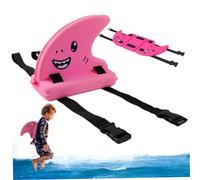 Swimming Fins, Swimming Fin for Kid Back-Clip EVA Buoyant Shark Fin Swimming Aid with 2 Adjustable Straps Cartoon Float Safety Beginner Shark Fin For Pool, Shark Fin Swimming Aid