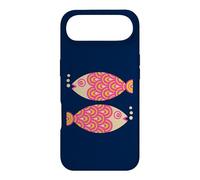 SWIMMING FISH Retro Undersea Ocean Geometric Fuchsia Pink Case for iPhone Air