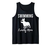Swimming Frenchie Mom T-Shirt Funny Swimmer Dog Lover Gift Tank Top
