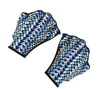 Swimming Gloves - Nylon 50g, Webbed Swim Gloves, Dazzling Pattern | Stable Grip, Aqua Fitness Glovess, Water Aerobics Glove For Men, Women, Diving, Surfing, Propulsion, Improvement