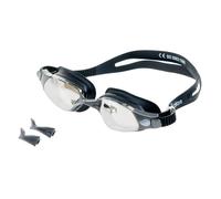 AQUAWAVE Swimming Goggles - Petrel, Black/Silver