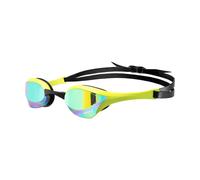 Arena Cobra Ultra Swipe Swimming Goggles Yellow with Green Mirrored Lenses
