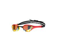 Arena Swimming Goggles Cobra Ultra Swipe Racing Unisex Anti-Fog, Polycarbonate Mirror Lens Gold/Red
