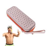 Swimming Goggles Case - Swimming Goggles Case with Drain Holes, Silicone Swimming Goggles , Protective Glasses Case, Portable EVA Carry Case with Zip for Sunglasses