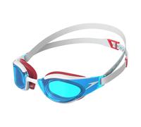Speedo Adult Unisex Fastskin Hyper Elite Swimming Goggles, Flame Red/Bolt/Aqua, One Size