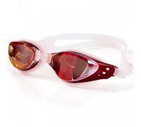 Swimming Goggles - Swim in Comfort Waterproof Anti Fog Crystal Clear Vision and a Watertight Comfortable Fit - Mirrored with UV Protection - Designed for Unisex Adults and Kids 10+ (Red)