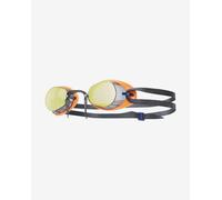 TYR Unisex Adult Mirrored Swedish Style Goggle - Rainbow/Fl. Orange/Black, Medium