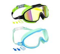 Swimming Goggles - Water Glasses, Pool Eye Shiields | Comfortable Anti-Leak Goggles for Boys Girls, UV Resistant Swimming Eyewear for Toddler, Soft Nose Bridge Fit, Summer Beach Swim Accessories