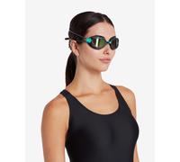 Swimming goggles Zoggs Predator Titanium Reactor black blue with green mirrored lenses - M-L