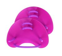 Swimming Hand Paddles Fins Adjustable Adults Swim Pool Sport Professional Training Finger Webbed Gloves Equipment(Pink)