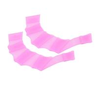 Swimming Handcuffs Flippers Silicone Swimming Finger Webbed Gloves Swim Palm Finger Gloves Soft Comfortable Elastic Hydrodynamic Design for Adults Kids Men Women (Purple)