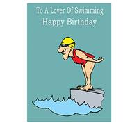 Swimming Happy Birthday Card