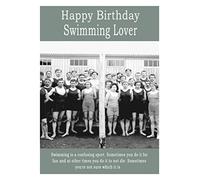 Swimming Happy Birthday Card
