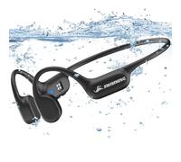 Swimming Headphones, IP68 Waterproof Bone Conduction Headphones Bluetooth 5.4 with MP3 Player 32 GB Storage, Wireless Sports Open Ear Underwater Earphones for Swimming, Running,Cycling,Surfing