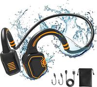 Swimming Headphones - Ultralight Bone Conduction Waterproof Bluetooth Headphones IP68 Waterproof Bluetooth 5.1 Open Ear Sports Wireless Headset with MP3 Play 16G Memory for Running Swimming Skiing