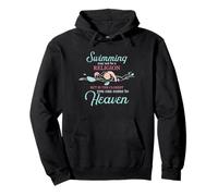 Swimming Heaven Quote Religion Closest Swimmer Design Pullover Hoodie