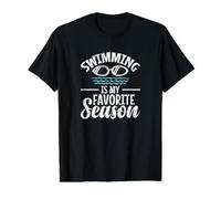 Swimming is My Favorite Season Value Graphic T-Shirt, Men, Black, M