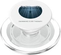 Swimming is My Therapy - Women's Float T-Shirt PopSockets PopGrip for MagSafe