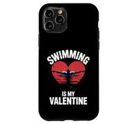 Swimming Is My Valentine Swimmer Enthusiast Fun Valentine Case for iPhone 11 Pro