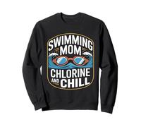 Swimming Mom Chlorine And Chill Swim Sweatshirt
