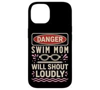 Swimming Mom Danger Swim Mom Will Shout Loudly Case for iPhone 14