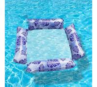 Swimming Noodle Lazy Water Floating Pool Chair, Full Recline Inflatable Pool Lounger, Comfort Ergonomic Float Seat For Summer Pool/Relaxation/Sunbathing(Style 1)