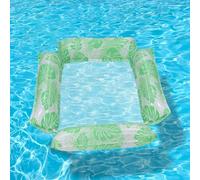 Swimming Noodle Lazy Water Floating Pool Chair, Full Recline Inflatable Pool Lounger, Comfort Ergonomic Float Seat For Summer Pool/Relaxation/Sunbathing(Style 2)