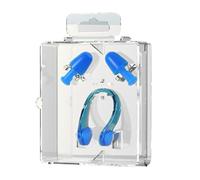 Swimming Nose Clip & Ear Plugs Set Waterproof Silicone Swimming Earplugs Nose Clip Plugs Ear & Nose Protector Swimming Sets Plugs Earplugs Ear Nose For Swimming Diving Snorkeling Water Sports Beach(Bl