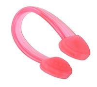 Swimming Nose Clips, Waterproof Soft Silicone Nose Clip Protector with Comfortable Contour Fit for Swimming, Surfing and Beginners (Rosy Red)