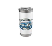 Swimming not Drowning Ironic Hobby Swimmer Stainless Steel Insulated Tumbler
