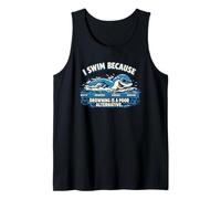 Swimming not Drowning Ironic Hobby Swimmer Tank Top