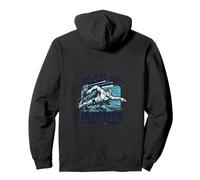 Swimming not Drowning Ironic Swimmer Quote Pullover Hoodie