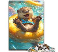 Swimming Otter Puzzles for Teenagers Teens 2000pc Puzzle,Learning Educational Toy for Is Ideal As A Gift for The Whole Family (70X100cm)
