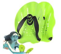 Swimming Paddle Training Hub Tools, Freestyle Water Equipment, Adjustable Hand Drive Amplifier with Robust Straps for Practice for Adults and Teenagers, Lightweight Devices for La